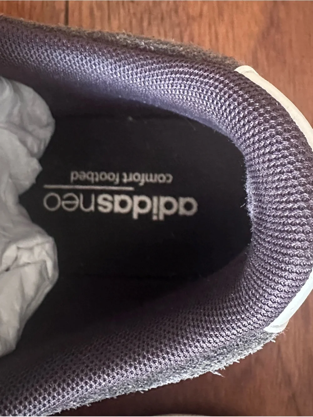 Adidas Women’s Gray Suede Casual Sneakers with White Stripes - Picture 6 of 10